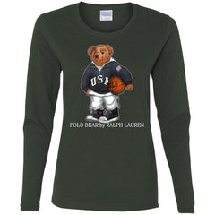 Polo Bear Ralph Lauren Shirt Women Long Sleeve Shirt Women Long Sleeve Shirt - parenttees