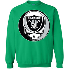 Oakland Raiders Grateful Dead Steal Your Face Football Nfl Shirts Crewneck Pullover Sweatshirt Crewneck Pullover Sweatshirt - parenttees