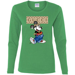 Gucci Mickey Mouse Trending T-shirt Women Long Sleeve Shirt Women Long Sleeve Shirt - parenttees