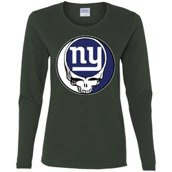 New York Giants Grateful Dead Steal Your Face Football Nfl Shirts Women Long Sleeve Shirt