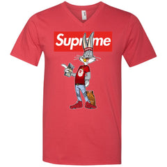 Supreme Rabbit Money Men V-Neck T-Shirt Men V-Neck T-Shirt - parenttees