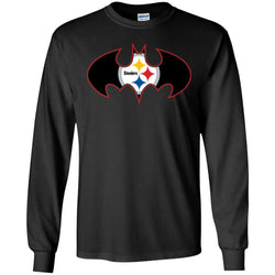 We Are The Pittsburgh Steelers Batman Nfl Mashup Men Long Sleeve Shirt