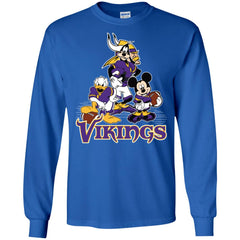 Mickey Mouse Minnesota Vikings American Football Nfl Sports Shirt Men Long Sleeve Shirt Men Long Sleeve Shirt - parenttees