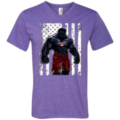 Giants Hulk Cleveland Indians T-shirt Flag Men V-Neck T-Shirt Men V-Neck T-Shirt - parenttees