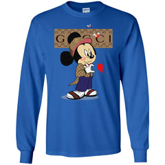 Couple Gucci Mickey Tshirt Valentine's Day Men Long Sleeve Shirt Men Long Sleeve Shirt - parenttees