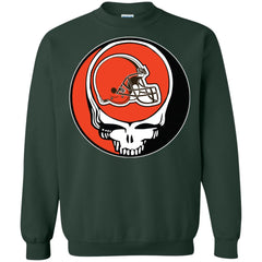 Cleveland Browns Grateful Dead Steal Your Face Football Nfl Shirts Crewneck Pullover Sweatshirt Crewneck Pullover Sweatshirt - parenttees
