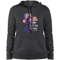 Captain Marvel Inspirational Quote Flight Women Hooded Sweatshirt