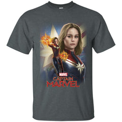 Marvel Captain Marvel Powers Portrait Men Cotton T-Shirt Men Cotton T-Shirt - parenttees