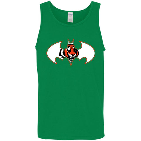 We Are The Cincinnati Bengals Batman Nfl Mashup Men Cotton Tank Turf Green / X-Small Men Cotton Tank - parenttees