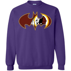 We Are The Washington Redskins Batman Nfl Mashup Crewneck Pullover Sweatshirt Crewneck Pullover Sweatshirt - parenttees