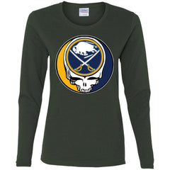 Buffalo Sabres Grateful Dead Steal Your Face Hockey Nhl Shirts Women Long Sleeve Shirt Women Long Sleeve Shirt - parenttees