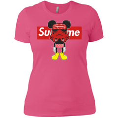 Supreme Robot Mickey Hot T-shirt Women Cotton T-Shirt Women Cotton T-Shirt - parenttees