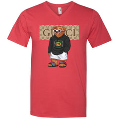 Best Gucci Bear Style Fashion T-shirt Men V-Neck T-Shirt Men V-Neck T-Shirt - parenttees