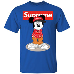 Supreme Mickey Mouse T-shirt Men Cotton T-Shirt Men Cotton T-Shirt - parenttees