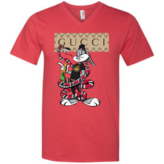 Gucci Rabbit Snake Gift Birthday T-shirt Men V-Neck T-Shirt Men V-Neck T-Shirt - parenttees