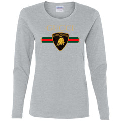 Gucci Lamborghini T-shirt Women Long Sleeve Shirt Women Long Sleeve Shirt - parenttees