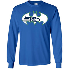 We Are The Seattle Seahawks Batman Nfl Mashup Men Long Sleeve Shirt Men Long Sleeve Shirt - parenttees