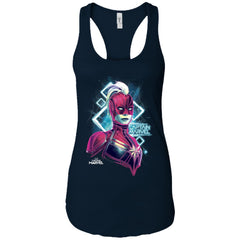 Marvel Captain Marvel Space Glow Neon Women Tank Top Women Tank Top - parenttees