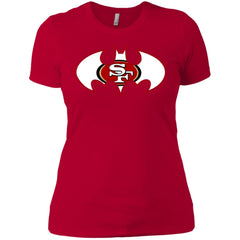 We Are The San Francisco 49ers Batman Nfl Mashup Women Cotton T-Shirt Women Cotton T-Shirt - parenttees
