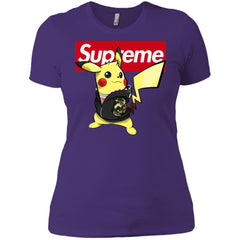 Supreme Pikachu T-shirt Women Cotton T-Shirt Women Cotton T-Shirt - parenttees