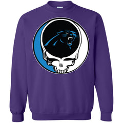 Carolina Panthers Grateful Dead Steal Your Face Football Nfl Shirts Crewneck Pullover Sweatshirt Crewneck Pullover Sweatshirt - parenttees