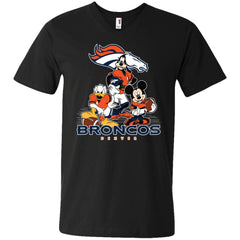 Mickey Mouse Denver Broncos American Football Nfl Sports Shirt Men V-Neck T-Shirt Men V-Neck T-Shirt - parenttees