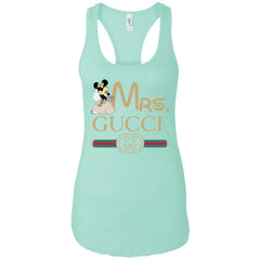 Mrs Minnie Gucci Couple Disney Shirt Valentine's Day T-shirt Women Tank Top Women Tank Top - parenttees