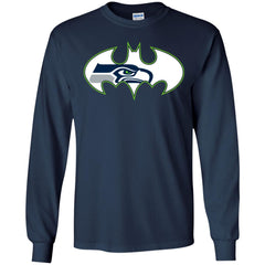 We Are The Seattle Seahawks Batman Nfl Mashup Men Long Sleeve Shirt Men Long Sleeve Shirt - parenttees