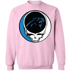 Carolina Panthers Grateful Dead Steal Your Face Football Nfl Shirts Crewneck Pullover Sweatshirt Crewneck Pullover Sweatshirt - parenttees