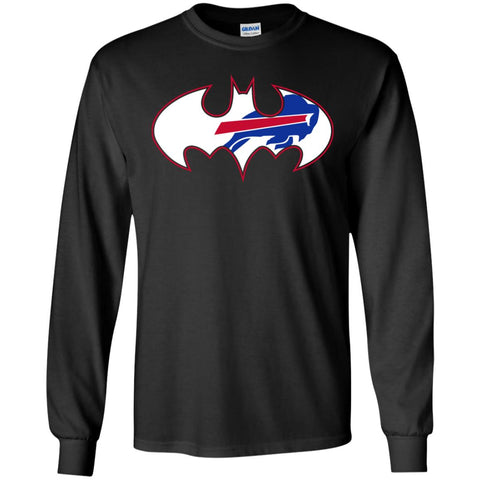 We Are The Buffalo Bills Batman Nfl Mashup Men Long Sleeve Shirt Black / S Men Long Sleeve Shirt - parenttees