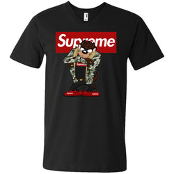 Supreme Hot Bear T-shirt Men V-Neck T-Shirt