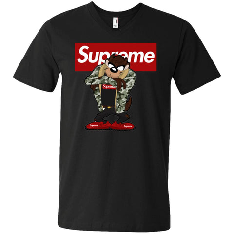 Supreme Hot Bear T-shirt Men V-Neck T-Shirt Black / S Men V-Neck T-Shirt - parenttees