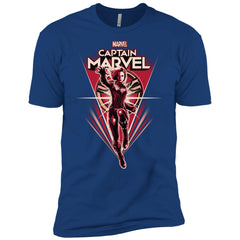 Marvel Captain Marvel Retro Style Flight Men Short Sleeve T-Shirt Men Short Sleeve T-Shirt - parenttees