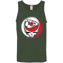 Kansas City Chiefs Grateful Dead Steal Your Face Football Nfl Shirts Men Cotton Tank