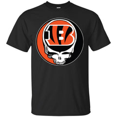 Cincinnati Bengals Grateful Dead Steal Your Face Football Nfl Shirts Men Cotton T-Shirt Men Cotton T-Shirt - parenttees