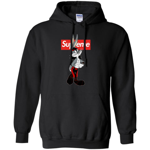 Supreme Rabbit T-shirt Pullover Hoodie Sweatshirt Black / S Pullover Hoodie Sweatshirt - parenttees