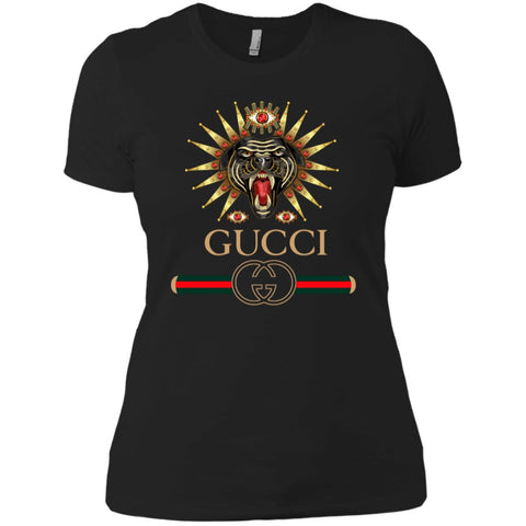 Gucci Tiger Best T-shirt Women Cotton T-Shirt Black / X-Small Women Cotton T-Shirt - parenttees