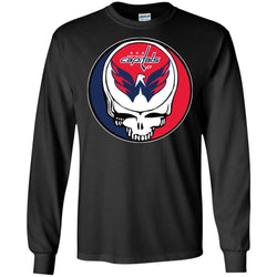 Washington Capitals Grateful Dead Steal Your Face Hockey Nhl Shirts Men Long Sleeve Shirt