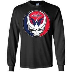 Washington Capitals Grateful Dead Steal Your Face Hockey Nhl Shirts Men Long Sleeve Shirt Men Long Sleeve Shirt - parenttees