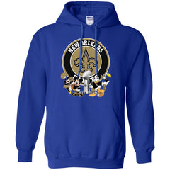 Nfl – New Orleans Saints Super Bowl 2019 Mickey Mouse Minnie Mouse Donald Duck Daisy Duck Football Pullover Hoodie Sweatshirt Pullover Hoodie Sweatshirt - parenttees