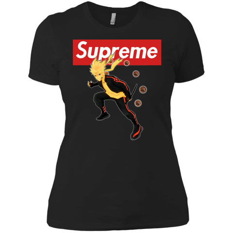 Supreme Naruto T-shirt Women Cotton T-Shirt Black / X-Small Women Cotton T-Shirt - parenttees