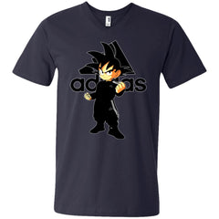 Goku Adidas Black T-shirt Men V-Neck T-Shirt Men V-Neck T-Shirt - parenttees