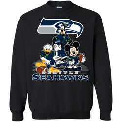 Mickey Mouse Seattle Seahawks American Football Nfl Sports Shirt Crewneck Pullover Sweatshirt