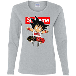 Supreme Dragon Ball Goku T-shirt Women Long Sleeve Shirt