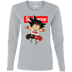 Supreme Dragon Ball Goku T-shirt Women Long Sleeve Shirt Women Long Sleeve Shirt - parenttees