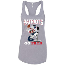 Go Pats - New England Patriots Super Bowl 2019 Mickey Mouse Football Nfl Women Tank Top