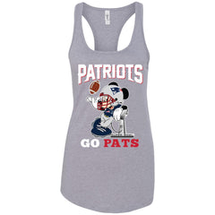 Go Pats - New England Patriots Super Bowl 2019 Mickey Mouse Football Nfl Women Tank Top Women Tank Top - parenttees