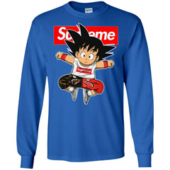 Supreme Dragon Ball Goku T-shirt Men Long Sleeve Shirt Men Long Sleeve Shirt - parenttees