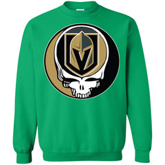 Vegas Golden Knights Grateful Dead Steal Your Face Hockey Nhl Shirts Crewneck Pullover Sweatshirt Crewneck Pullover Sweatshirt - parenttees