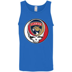 Florida Panthers Grateful Dead Steal Your Face Hockey Nhl Shirts Men Cotton Tank Men Cotton Tank - parenttees